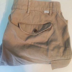 Levis Cargo Shorts Mens‎ 38 Beige Khaki Casual Outdoor Utility Workwear Adult 9"